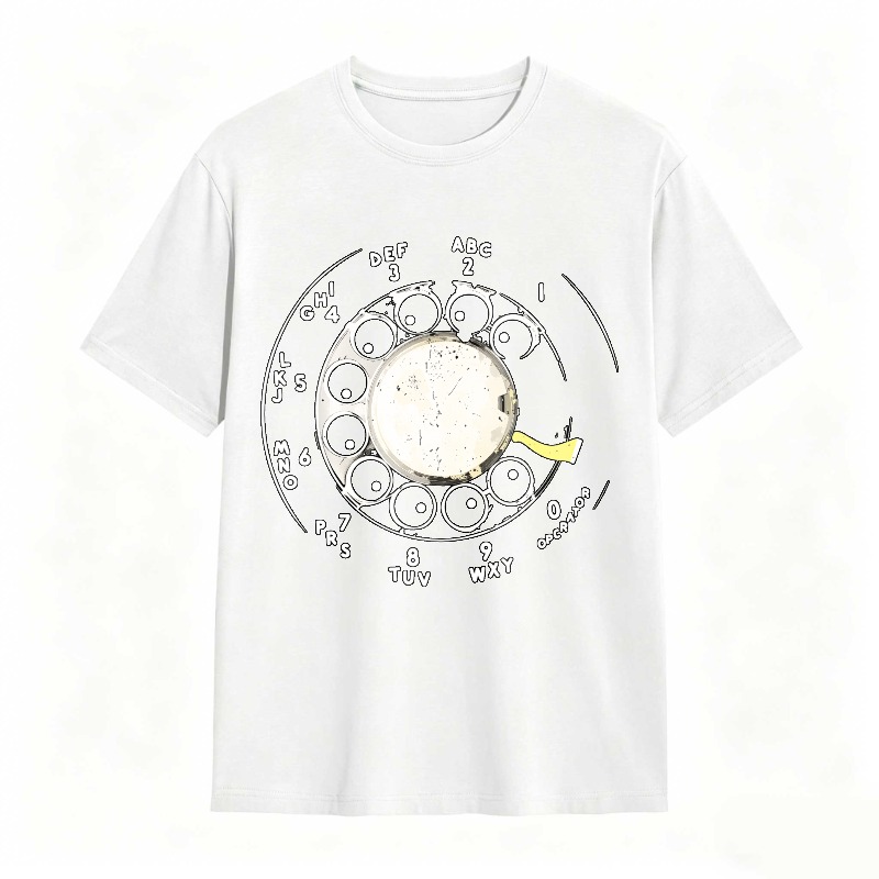 Rotary Dial Phone Design Unisex Classic T-shirt