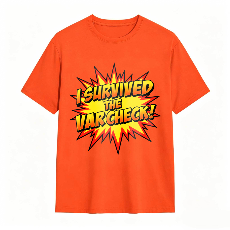 I Survived The Var Check Explosion Graphic Unisex Classic T-shirt