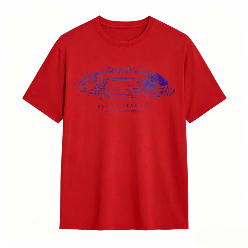 Scott Stadium Charlottesville Virginia Stadium Graphic T-shirt