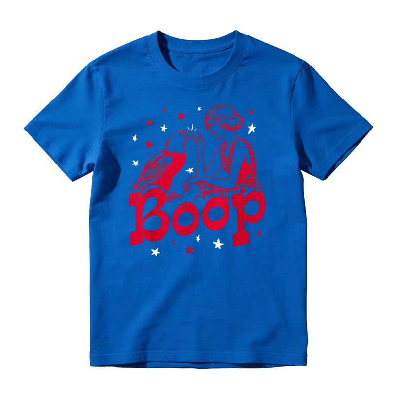 Boop The Eagle Retro America 4th of July Patriotic Graphic T-Shirt