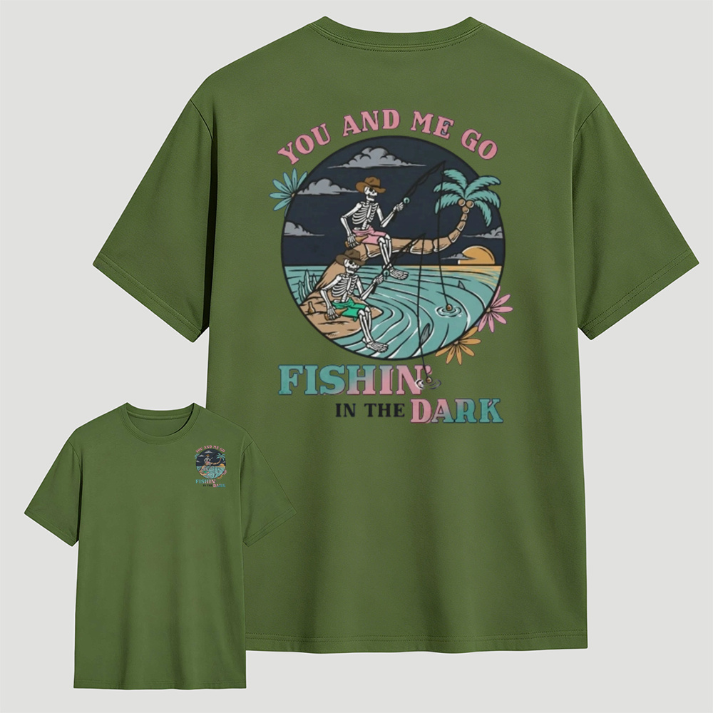 Skeleton Fishing Men Tee