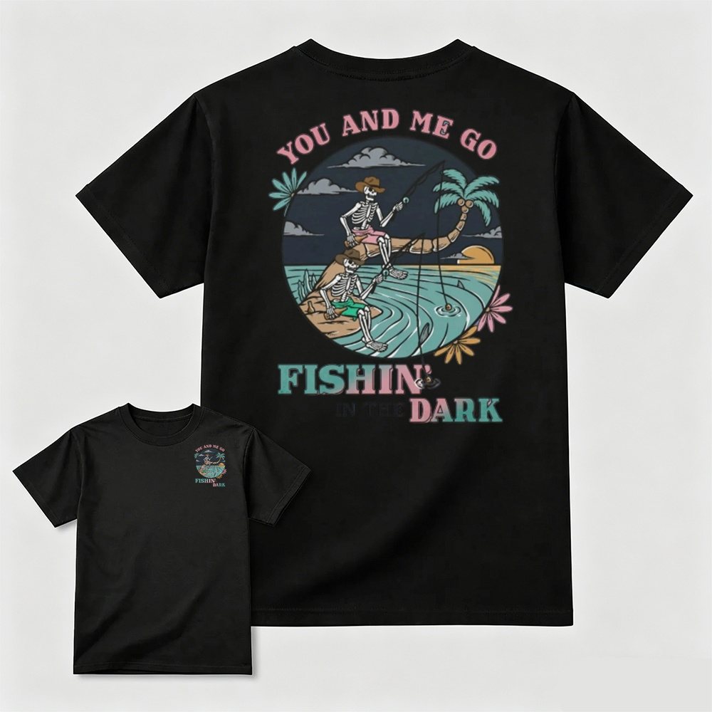 Skeleton Fishing Men Tee