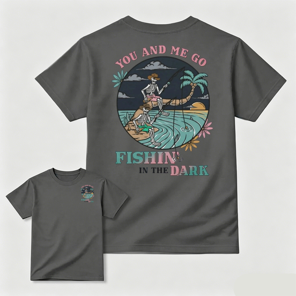 Skeleton Fishing Men Tee