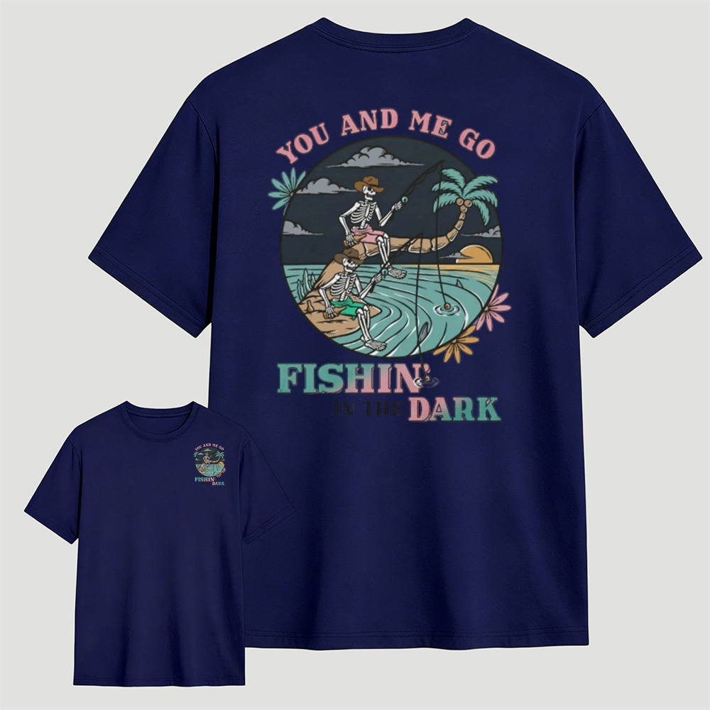Skeleton Fishing Men Tee