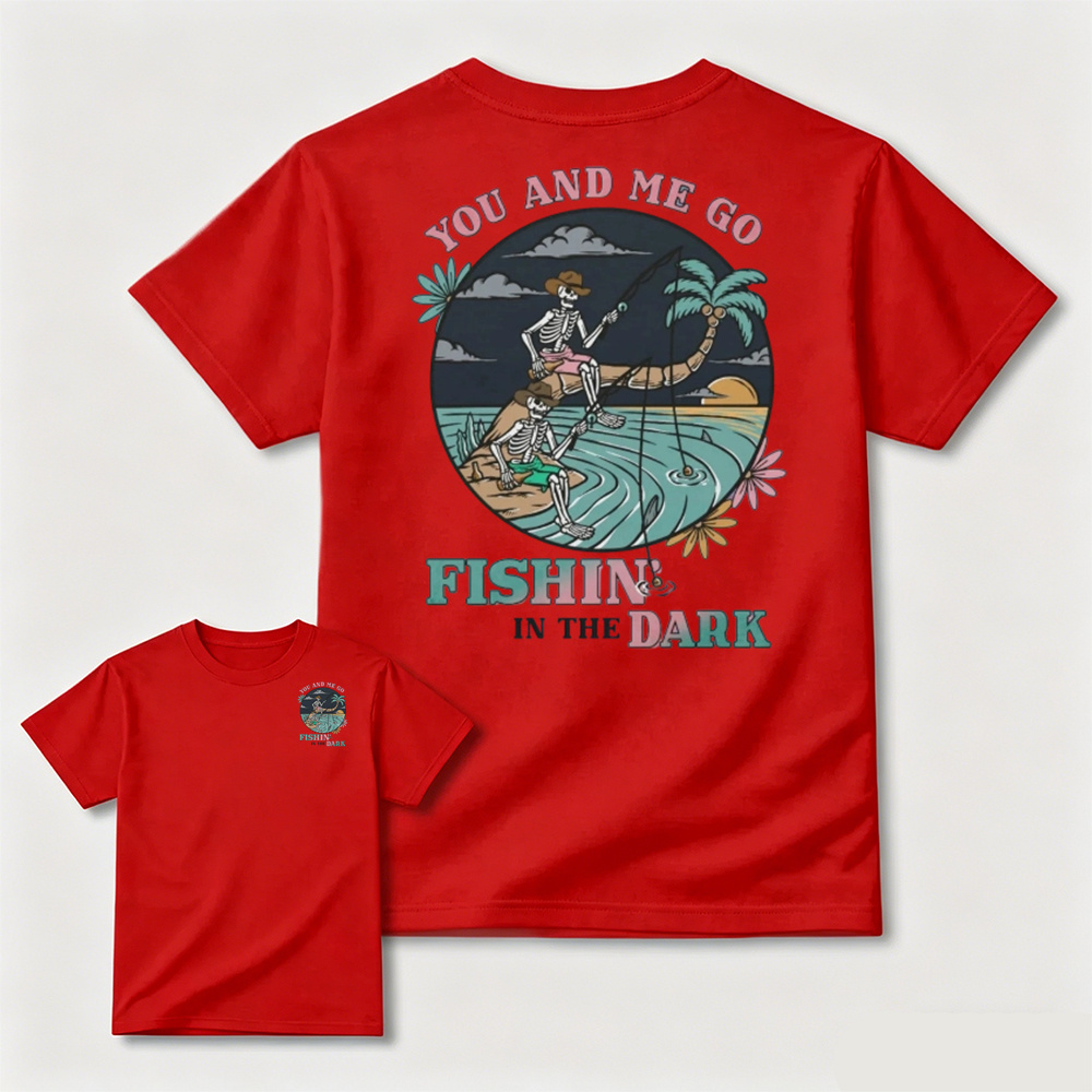 Skeleton Fishing Men Tee