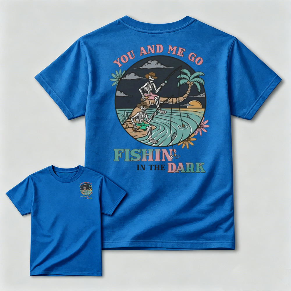 Skeleton Fishing Men Tee
