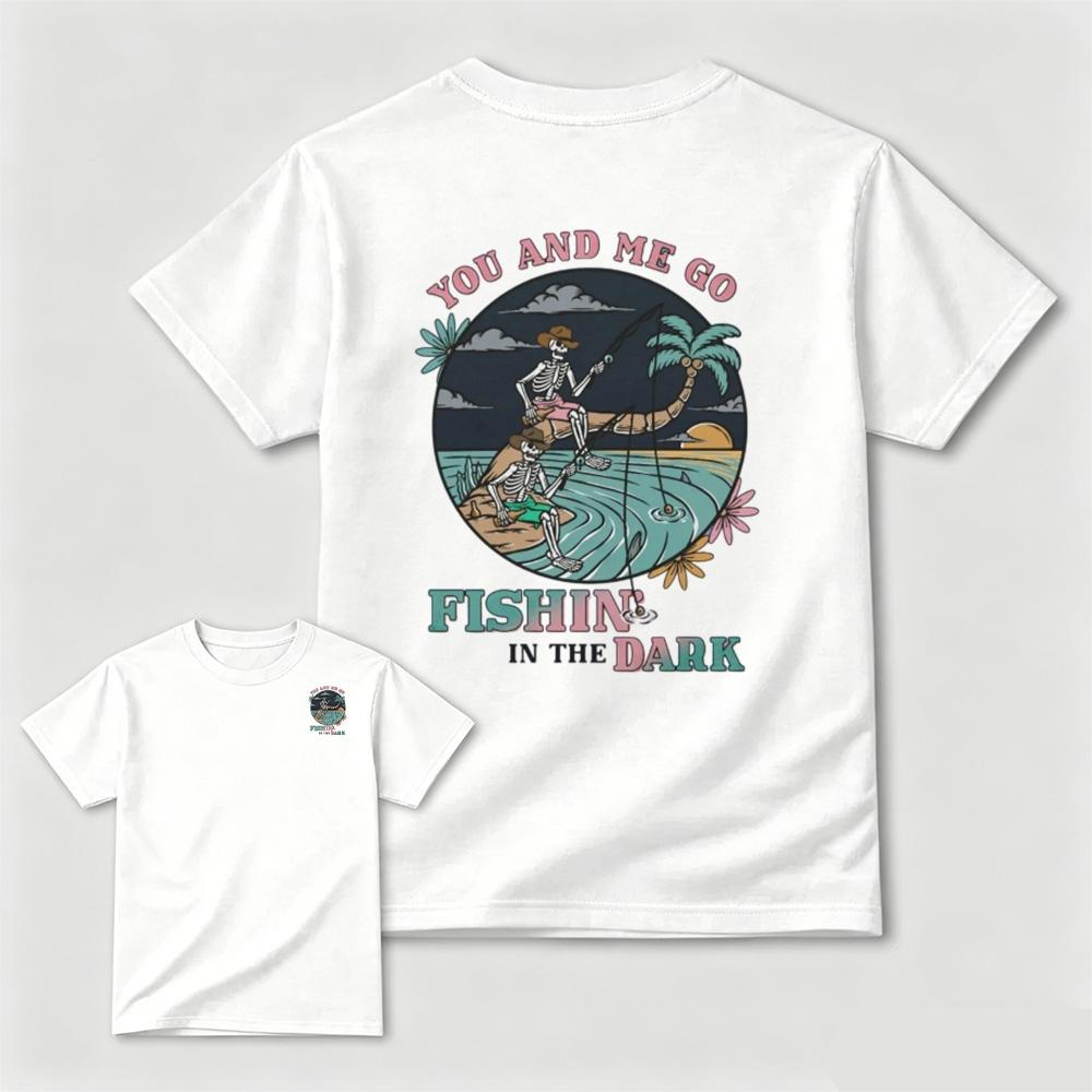 Skeleton Fishing Men Tee