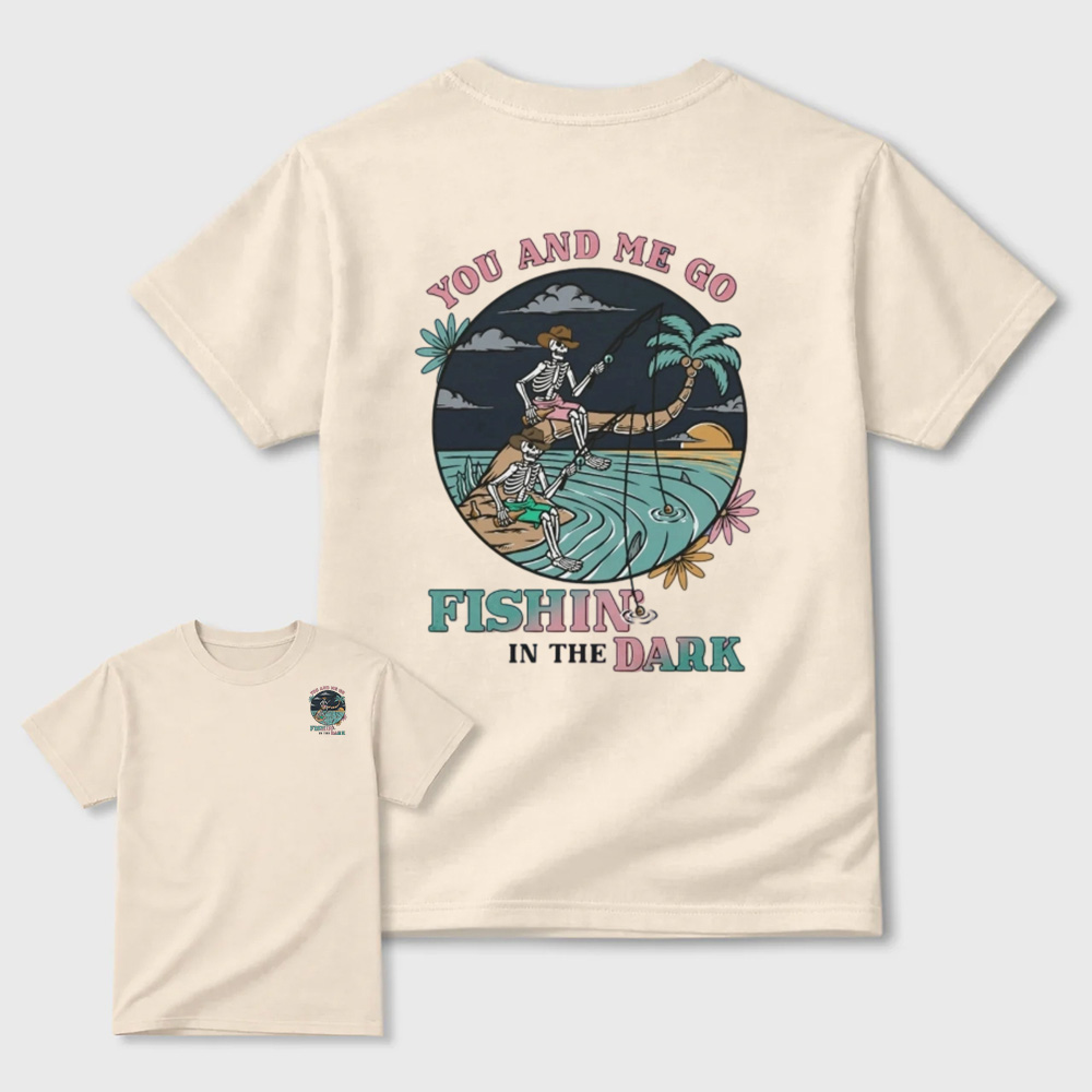 Skeleton Fishing Men Tee