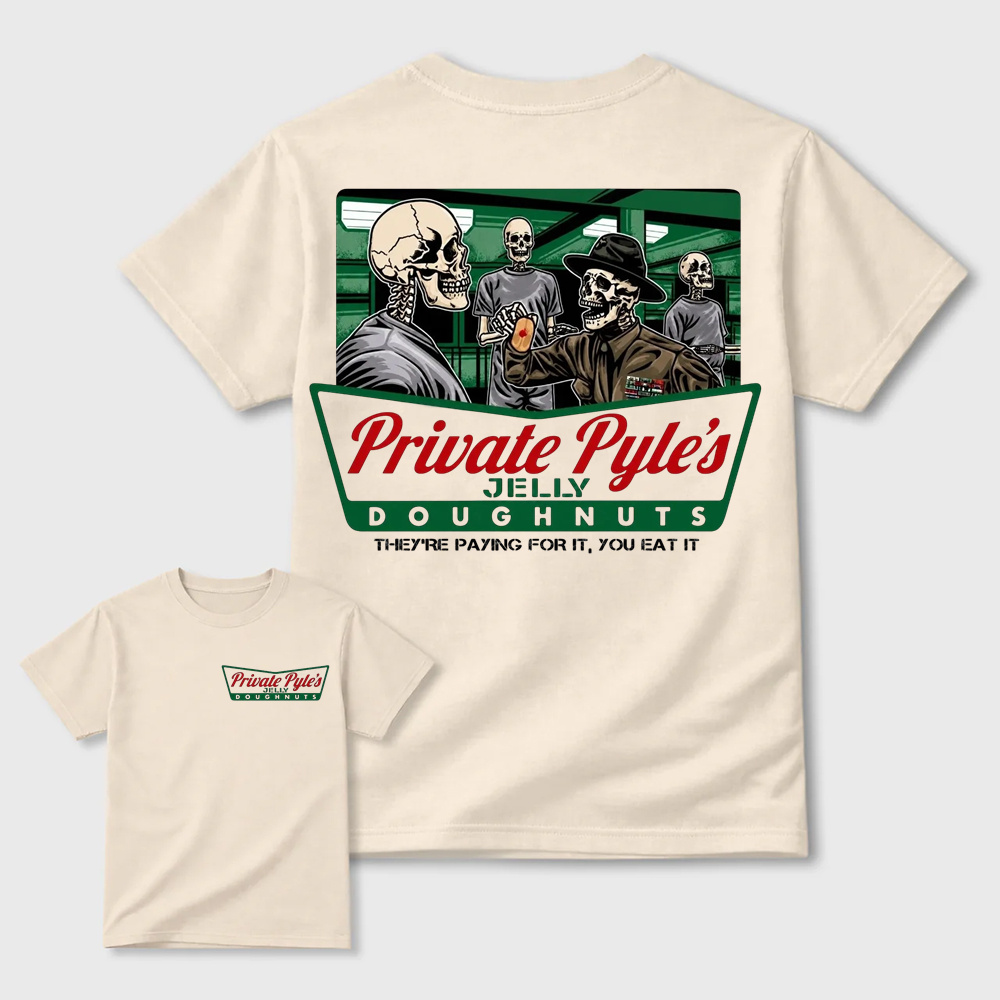  "They're Paying For It, You Eat It" Skeleton Military Graphic T-Shirt 