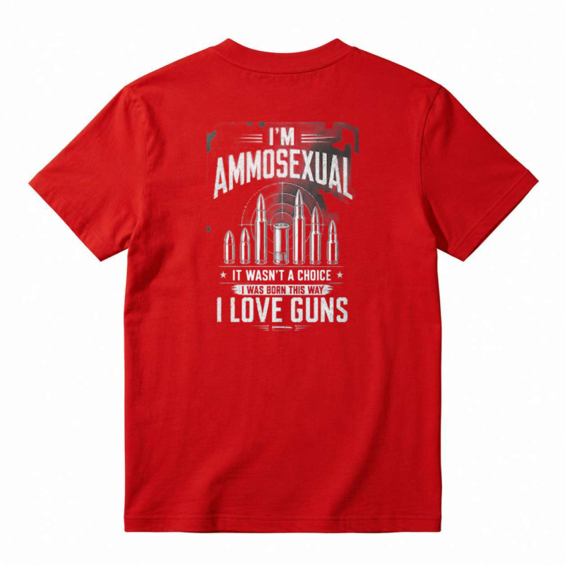 I Love Guns Ammosexual Bullet Graphic Unisex Classic T-shirt