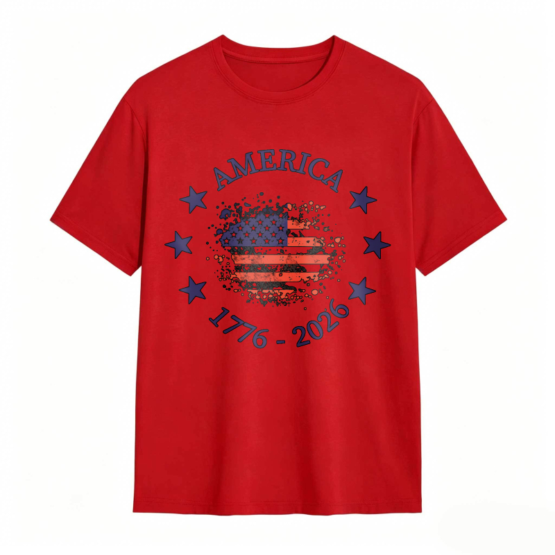 America Flag 1776 2026 Stars And Stripes Patriotic Design Unisex Classic T-shirt