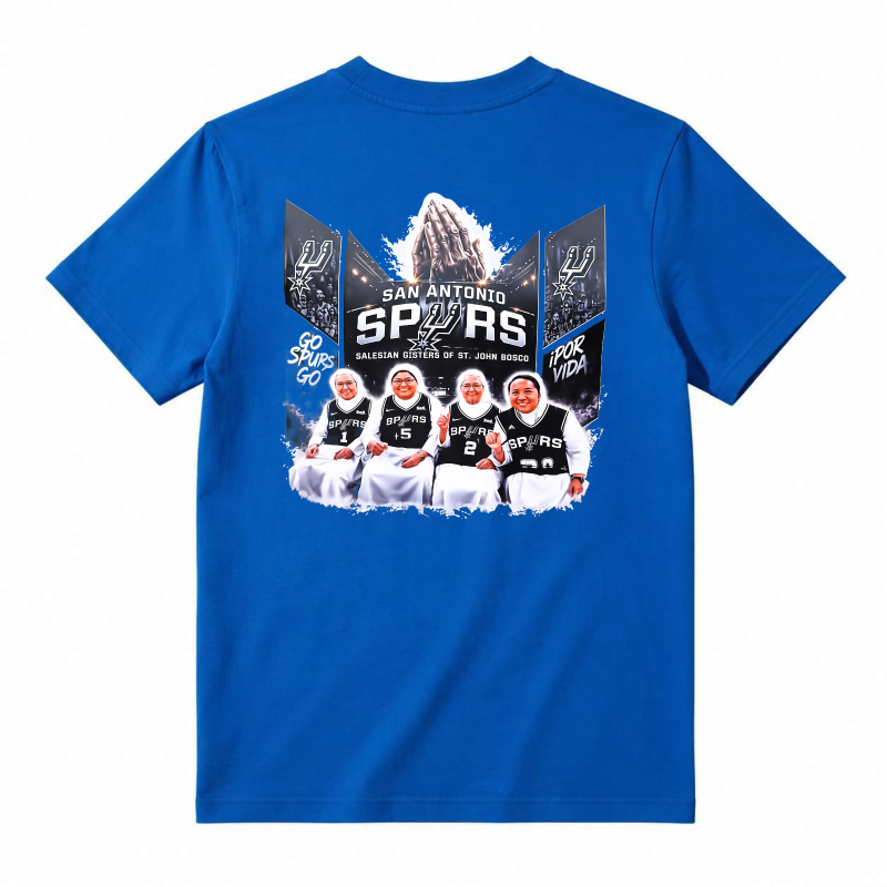 San Antonio Spurs Basketball Team Graphic T-shirt