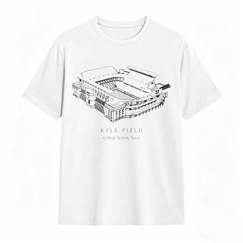 Kyle Field College Station Texas Stadium Graphic T-shirt