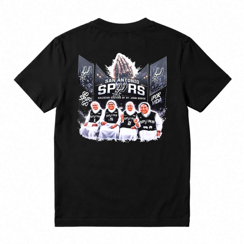 San Antonio Spurs Basketball Team Graphic T-shirt