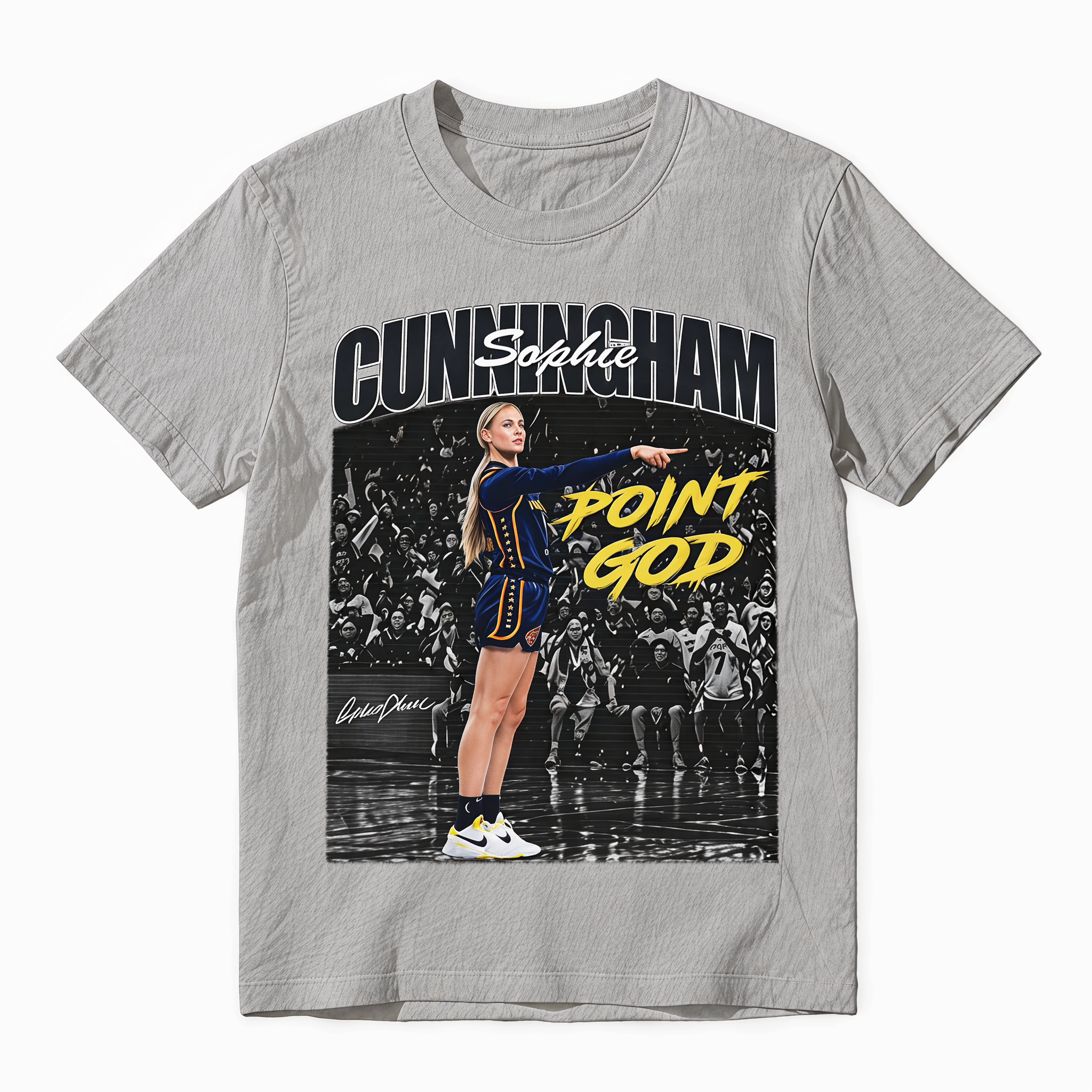 Sophie Cunningham Vintage Basketball Graphic Tee, Retro Sports Unisex Cotton T-Shirt