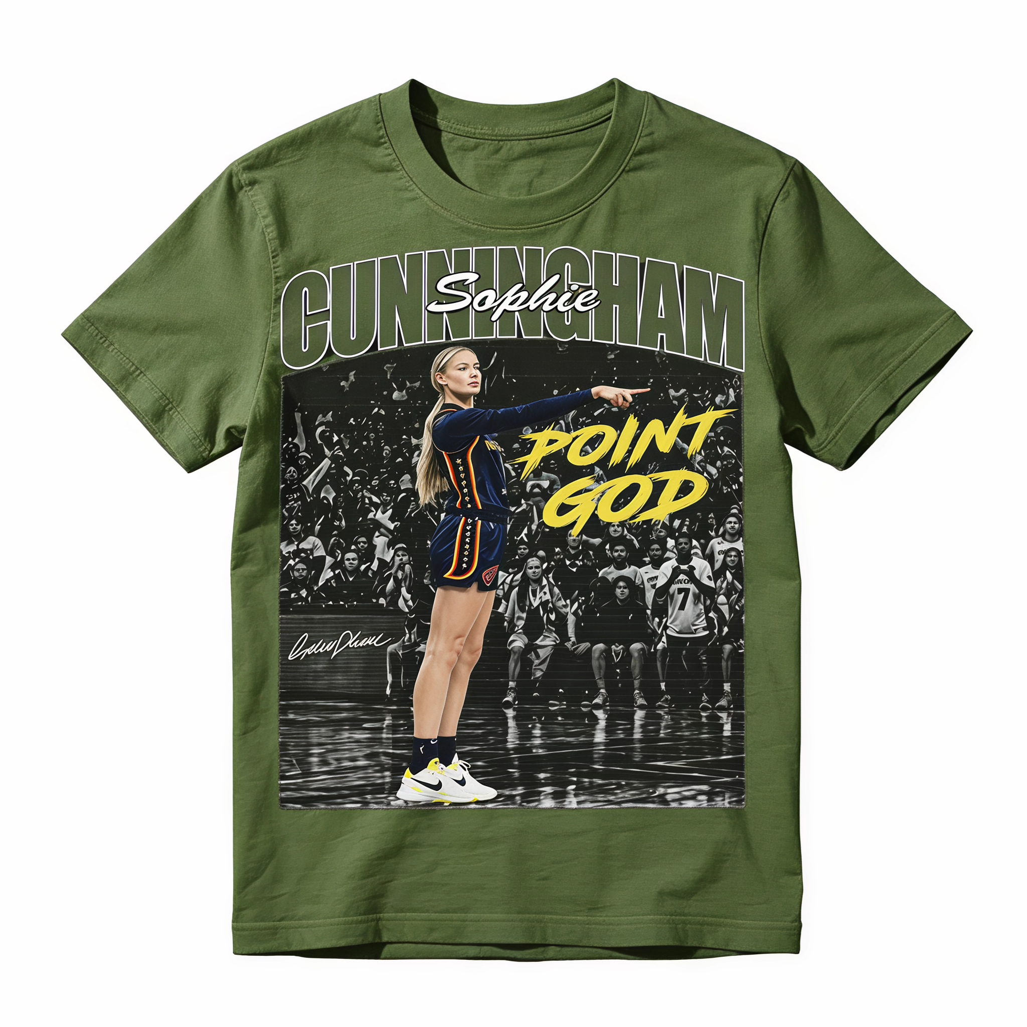 Sophie Cunningham Vintage Basketball Graphic Tee, Retro Sports Unisex Cotton T-Shirt