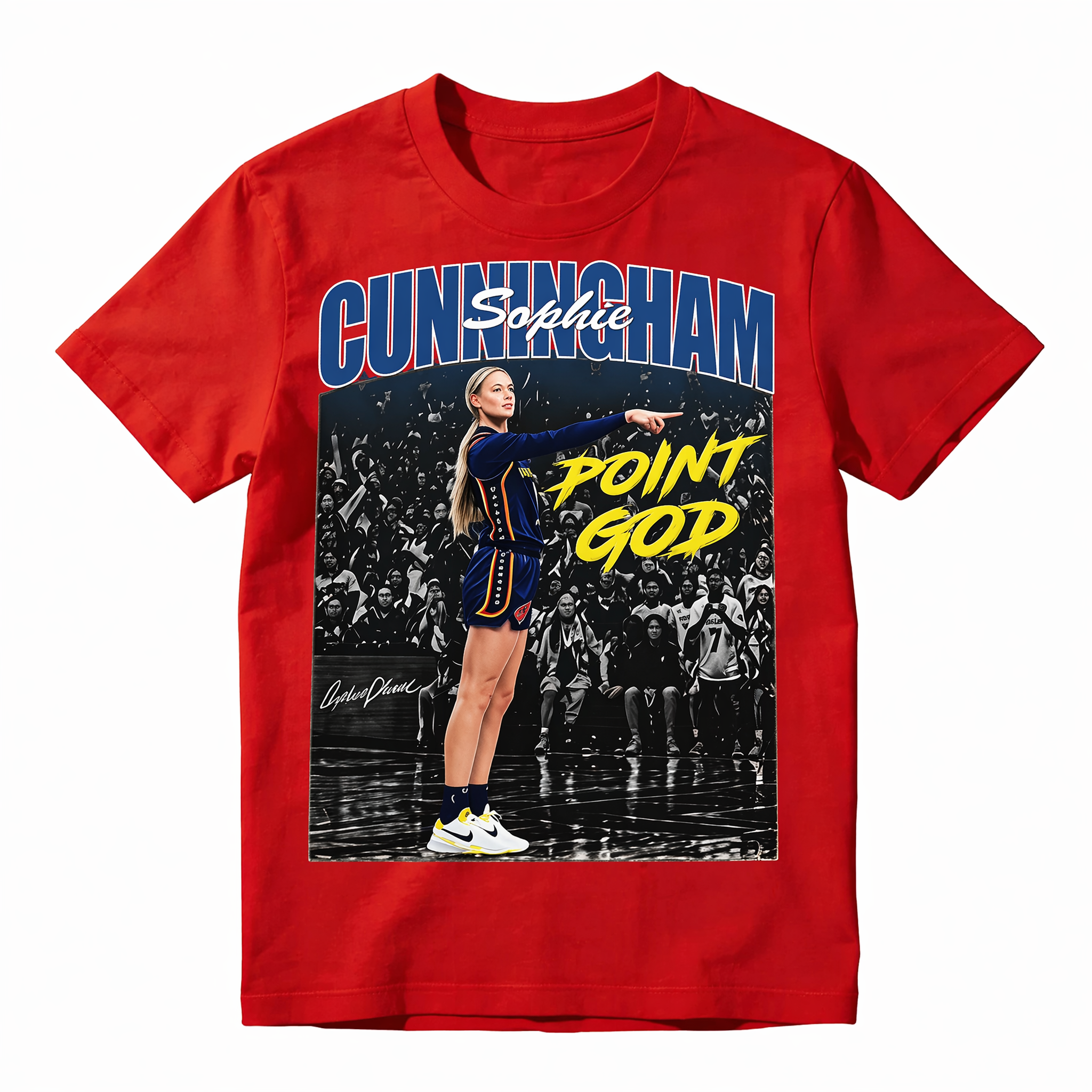 Sophie Cunningham Vintage Basketball Graphic Tee, Retro Sports Unisex Cotton T-Shirt