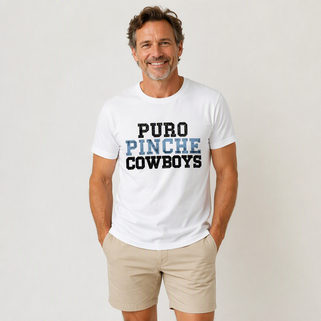 Puro Pinche Cowboys Men's Cotton T-Shirt