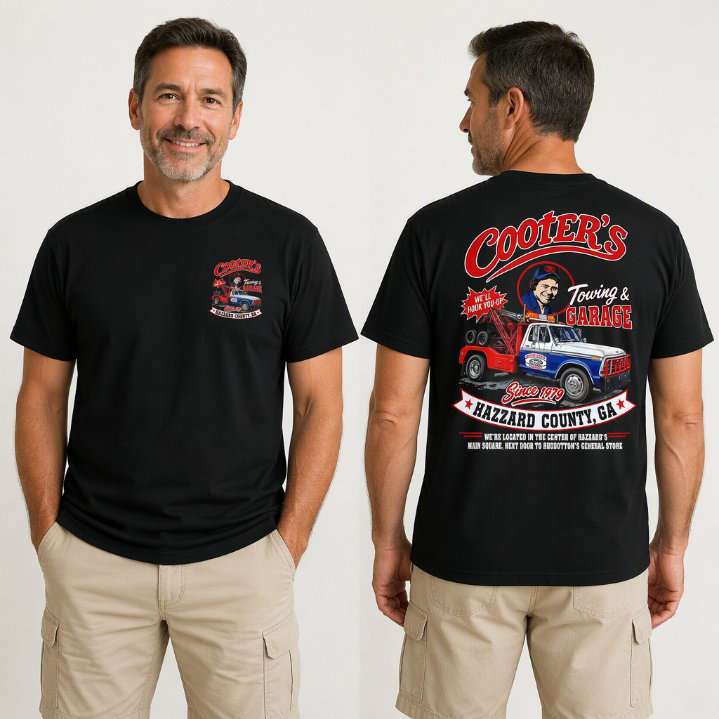Cooter's Towing Dukes of Hazzard Movie T-shirt
