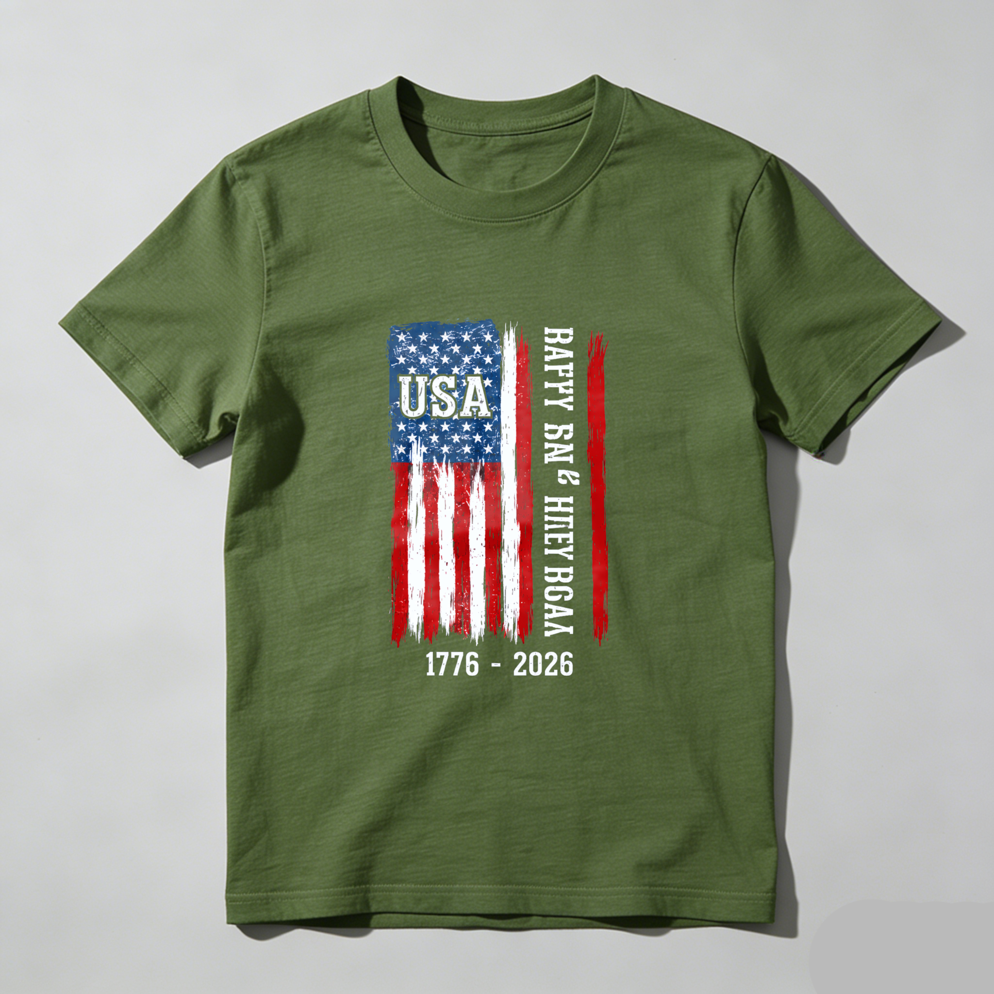 Usa Flag 1776 2026 Independence Day Celebration T Shirt Black