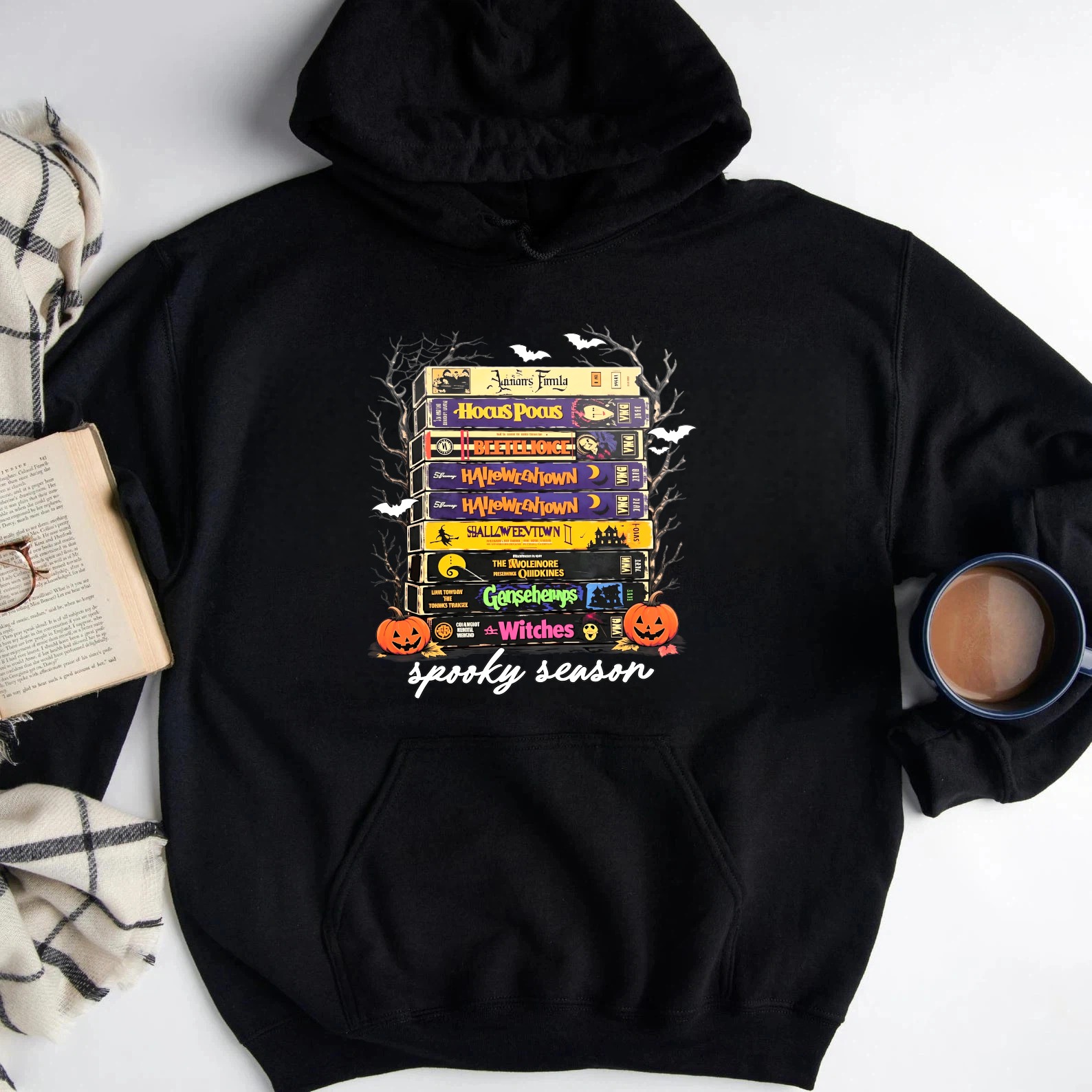 Spooky Season Halloween Books Stack Sweatshirt