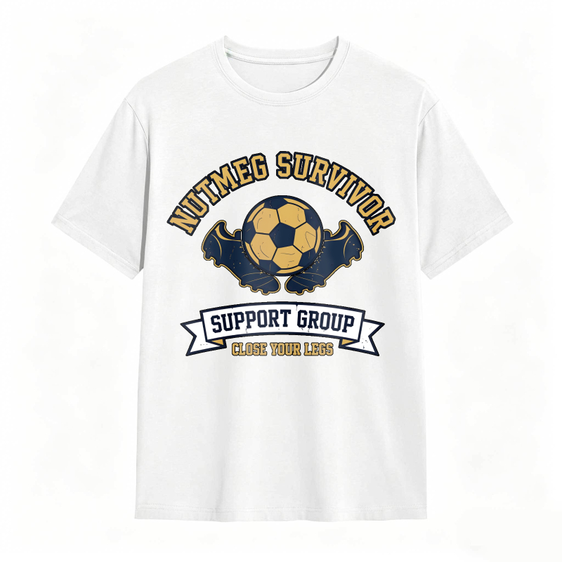 Nutmeg Survivor Support Group Soccer Ball Design Unisex Classic T-shirt