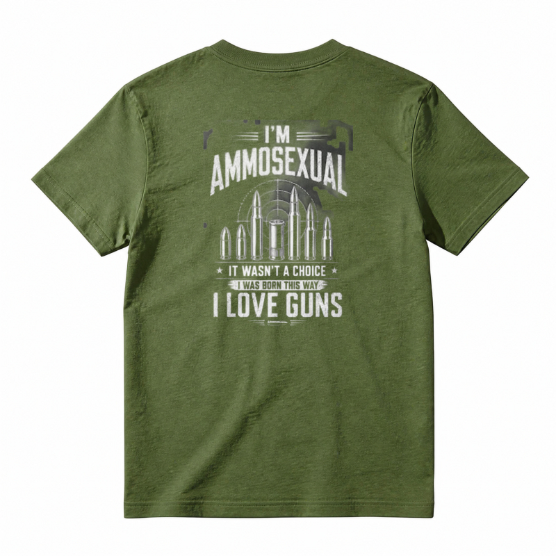 I Love Guns Ammosexual Bullet Graphic Unisex Classic T-shirt