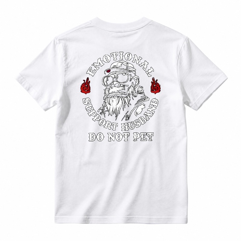 Emotional Support Husband Do Not Pet Monkey Graphic Unisex Classic T-shirt