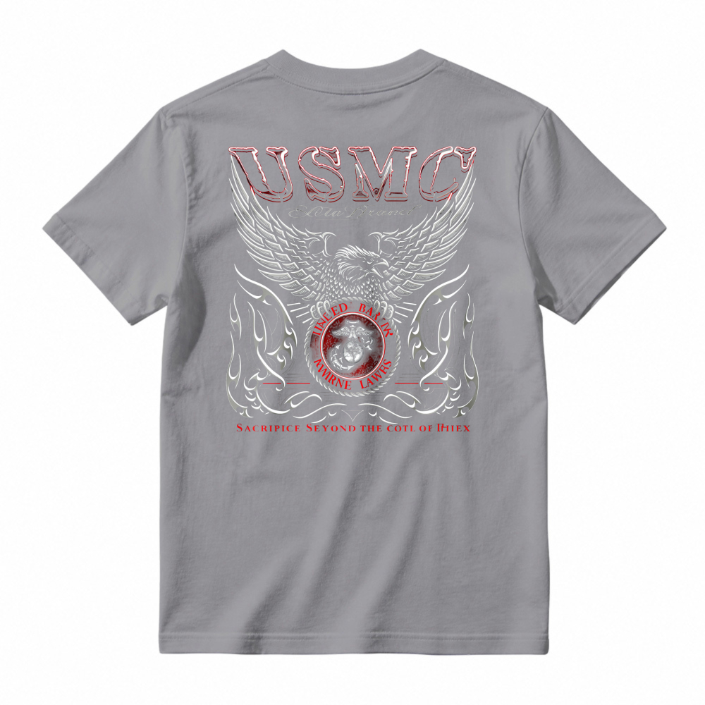 Usmc Eagle Globe And Anchor Wings Graphic T-shirt
