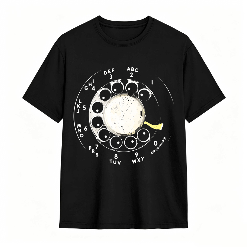 Rotary Dial Phone Design Unisex Classic T-shirt
