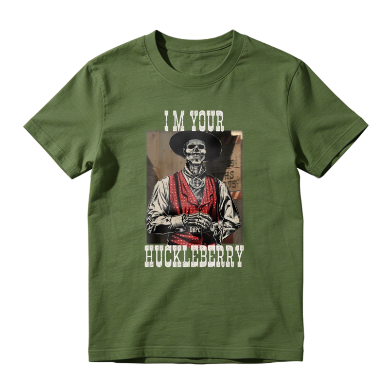 I Am Your Huckleberry Skeleton Cowboy Graphic Unisex Classic T-shirt