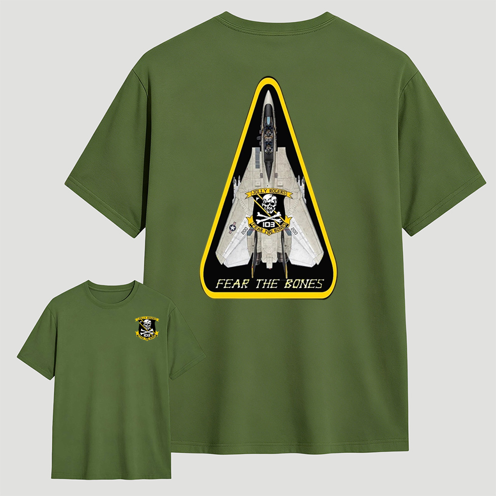 VFA-103 Jolly Rogers F14 Tomcat Fear The Bones T-Shirt