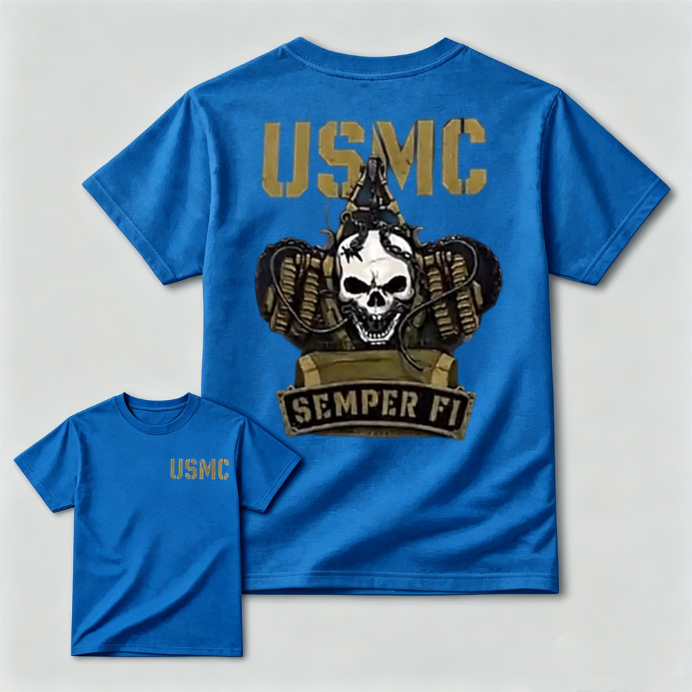 Semper Fidelis USMC Military Cotton Casual Tee