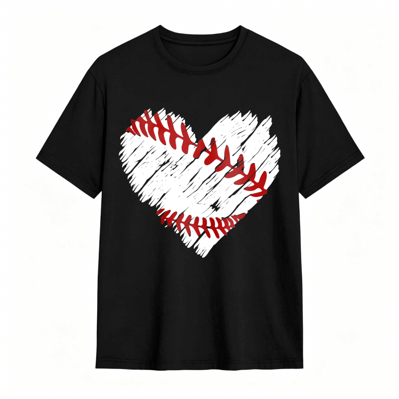 Baseball Heart Design Unisex Classic T-shirt
