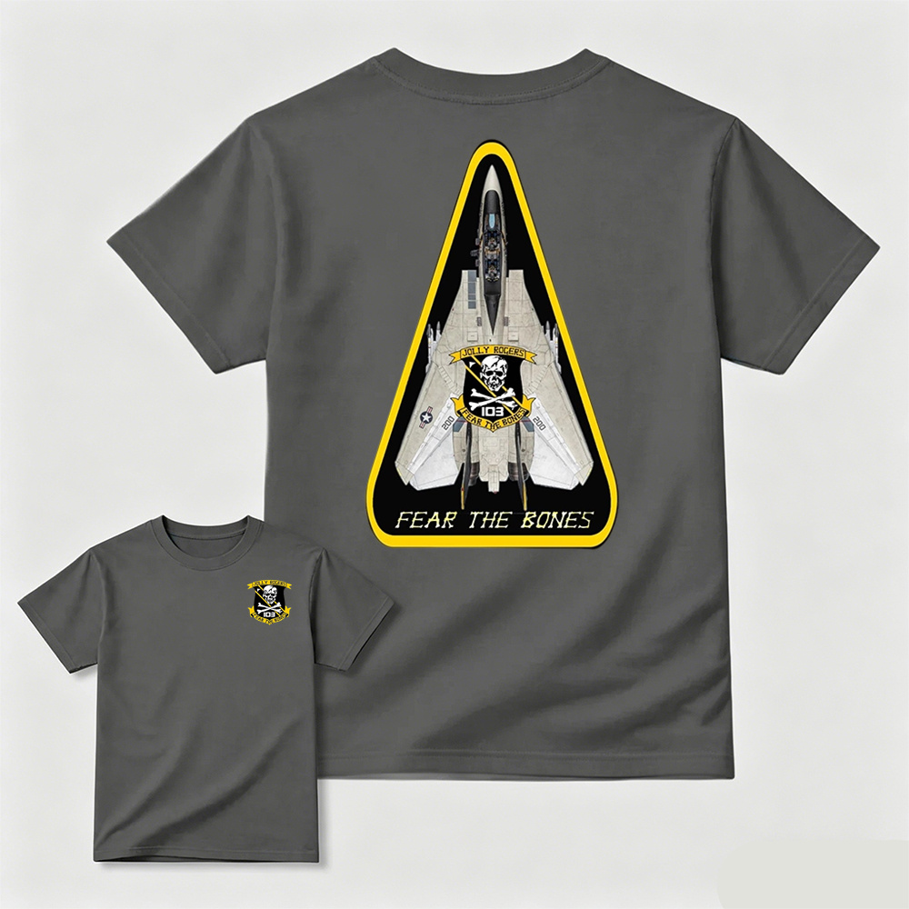 VFA-103 Jolly Rogers F14 Tomcat Fear The Bones T-Shirt