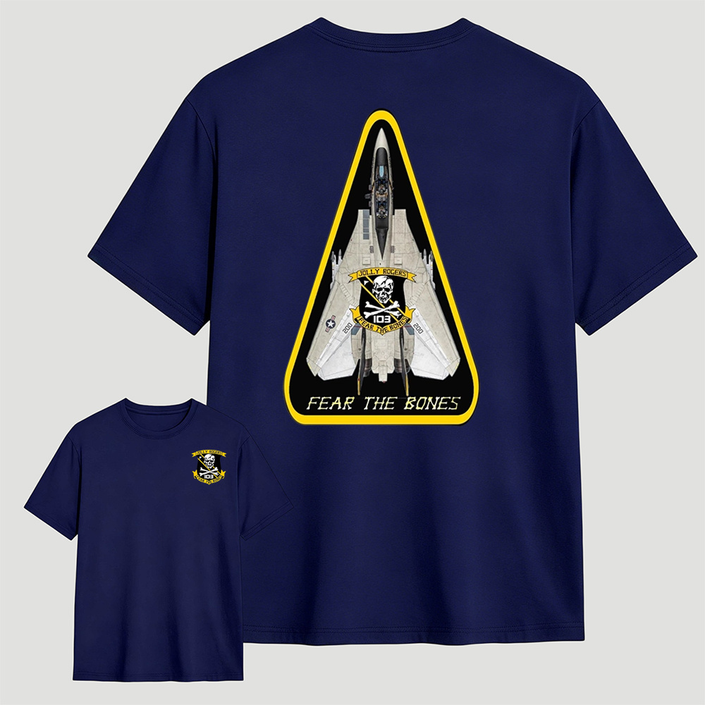 VFA-103 Jolly Rogers F14 Tomcat Fear The Bones T-Shirt