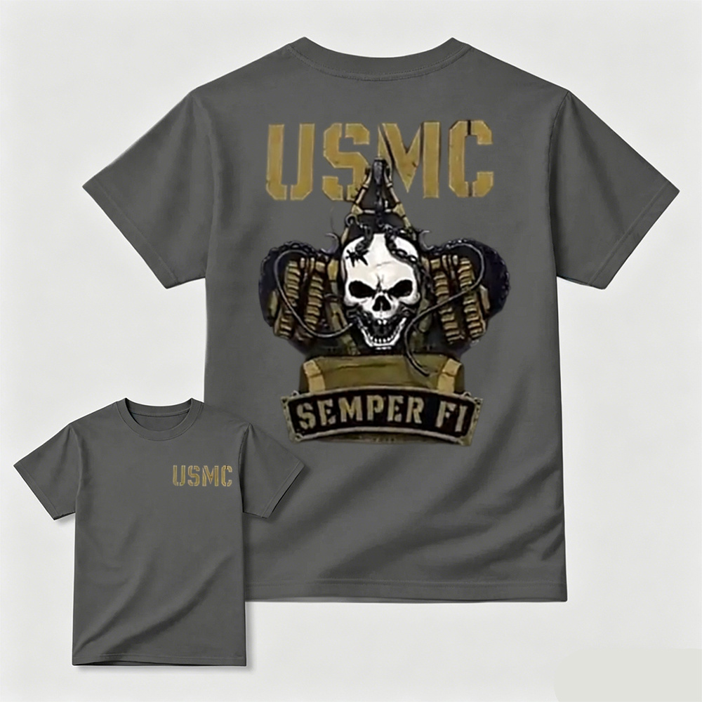 Semper Fidelis USMC Military Cotton Casual Tee