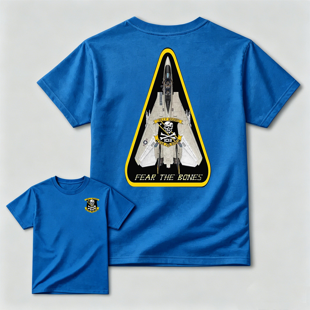 VFA-103 Jolly Rogers F14 Tomcat Fear The Bones T-Shirt