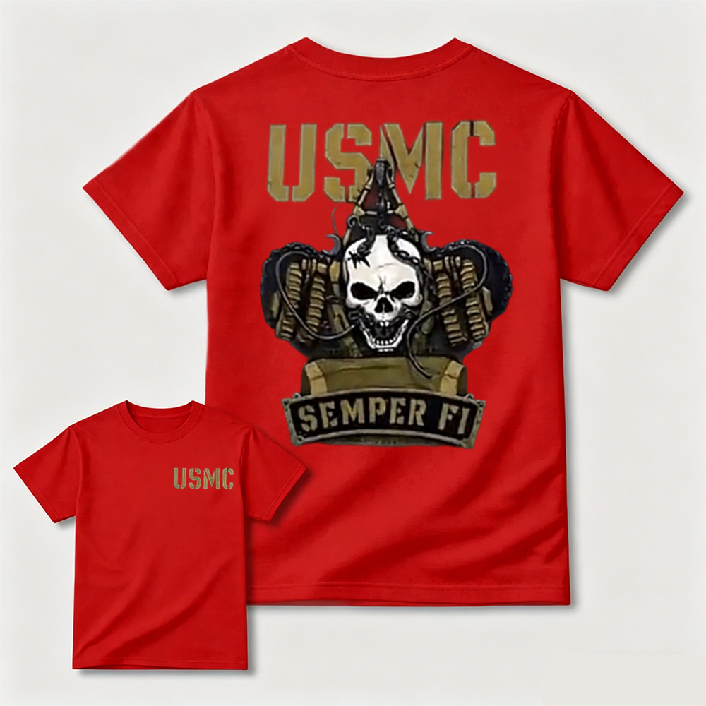 Semper Fidelis USMC Military Cotton Casual Tee