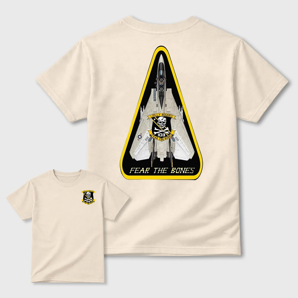 VFA-103 Jolly Rogers F14 Tomcat Fear The Bones T-Shirt