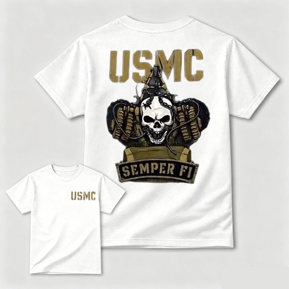 Semper Fidelis USMC Military Cotton Casual Tee