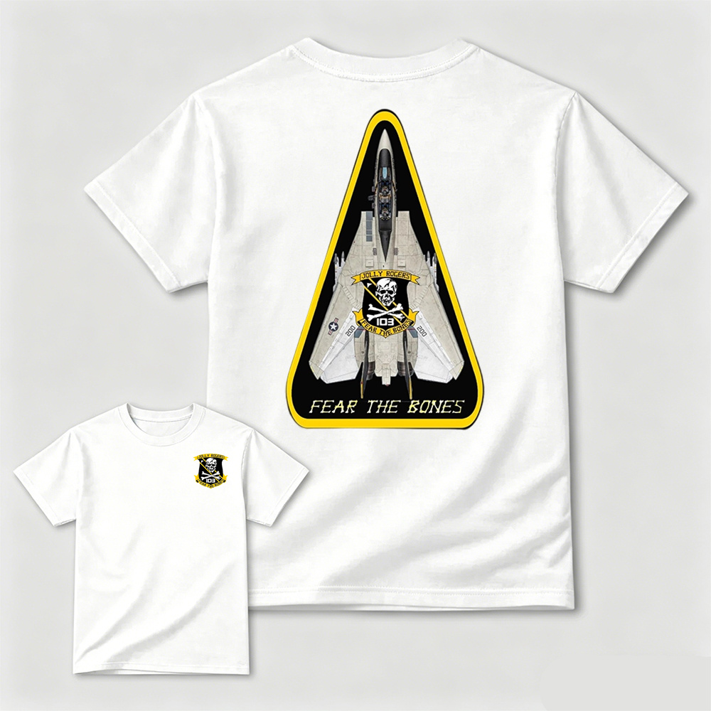 VFA-103 Jolly Rogers F14 Tomcat Fear The Bones T-Shirt