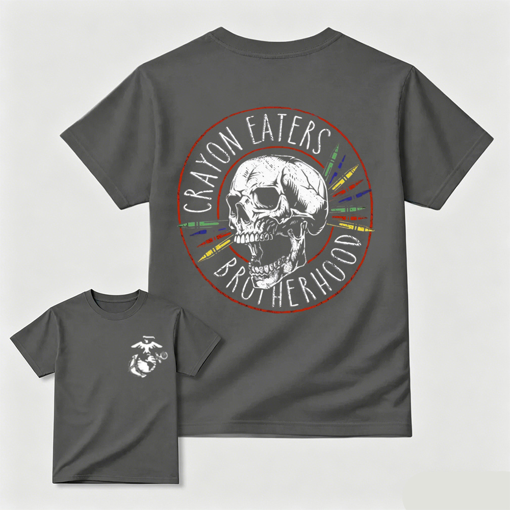 Crayon Eaters Brotherhood USMC Double Sided Tee