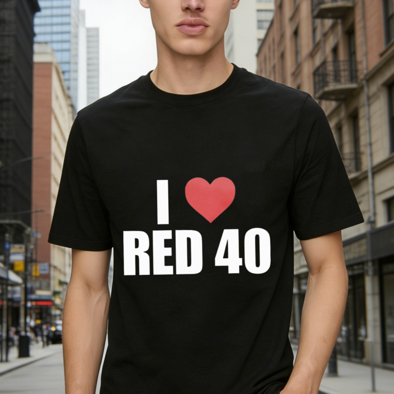 I Love Red 40 Food Dye Graphic T-shirt