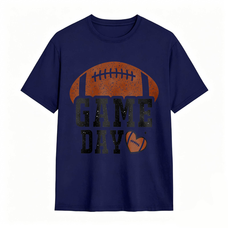 Football Game Day Heart Design Unisex Classic T-shirt