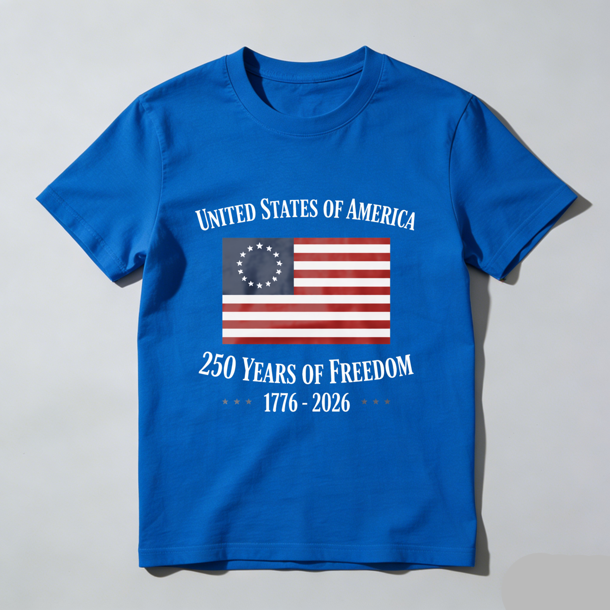 United States Of America 250 Years Of Freedom 1776 2026 American Flag T Shirt