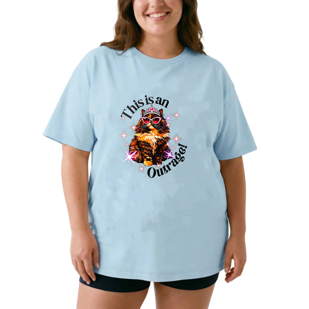 Owl With Crown And Sunglasses Sparkles tshirt 100% cotton