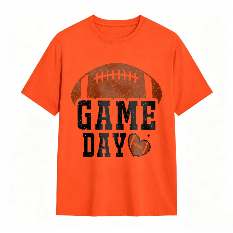 Football Game Day Heart Design Unisex Classic T-shirt