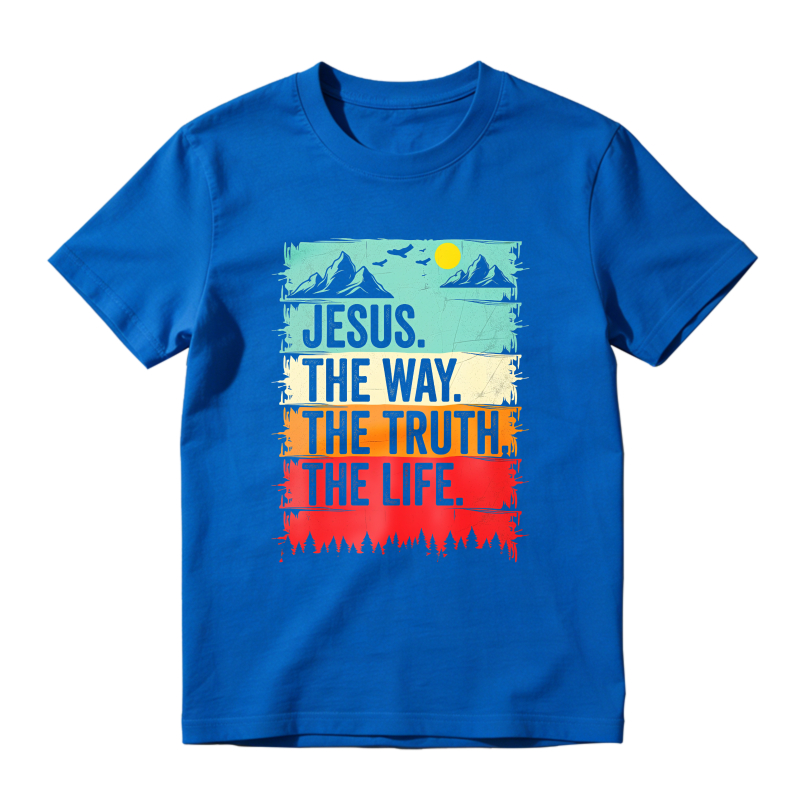 Dorawear™ Jesus The Way The Truth The Life Mountain Landscape Unisex Classic T-shirt