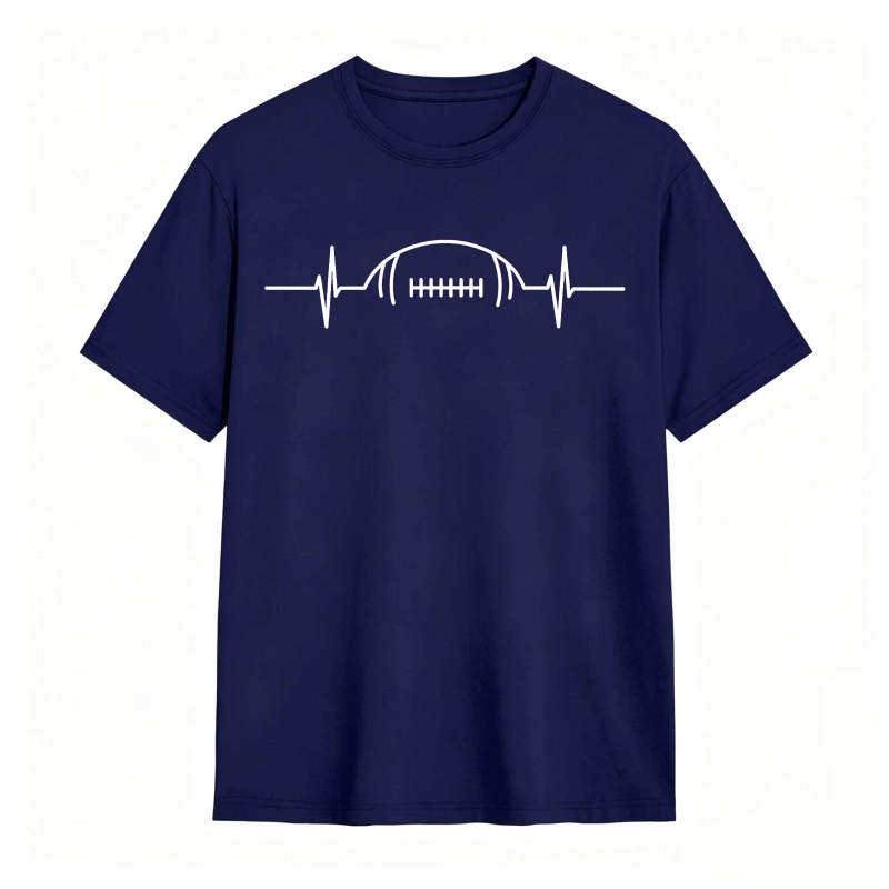 Football Heartbeat Design Unisex Classic T-shirt